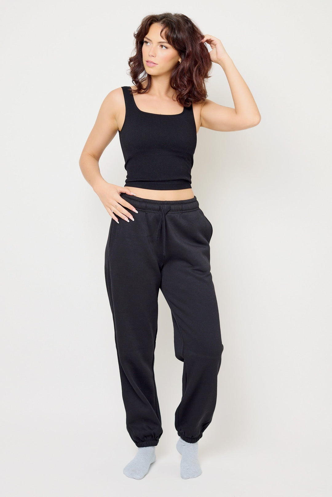 Miriam — Bequeme Trainerhose für Damen mit Fleece und Bündchen, Das Modehaus Luzern
