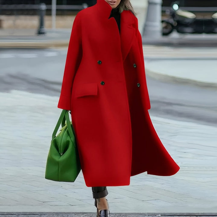 Monika — Stilvoller langer Oversize Wintermantel aus Wolle für Damen, Das Modehaus Luzern