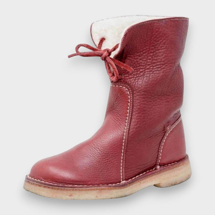 Nicole — Warme Winterstiefel für Damen in Lederoptik mit Fellfutter, Das Modehaus Luzern