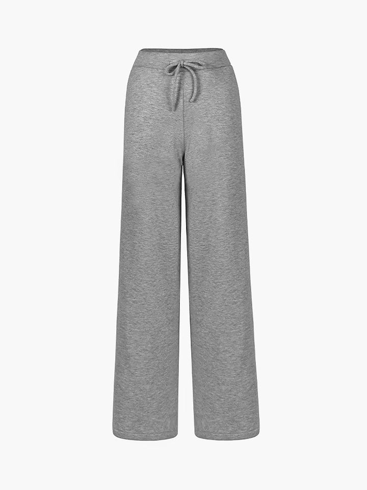 Silvana — Bequeme weite Trainerhose für Damen mit hohem Bund und Kordelzug, Das Modehaus Luzern