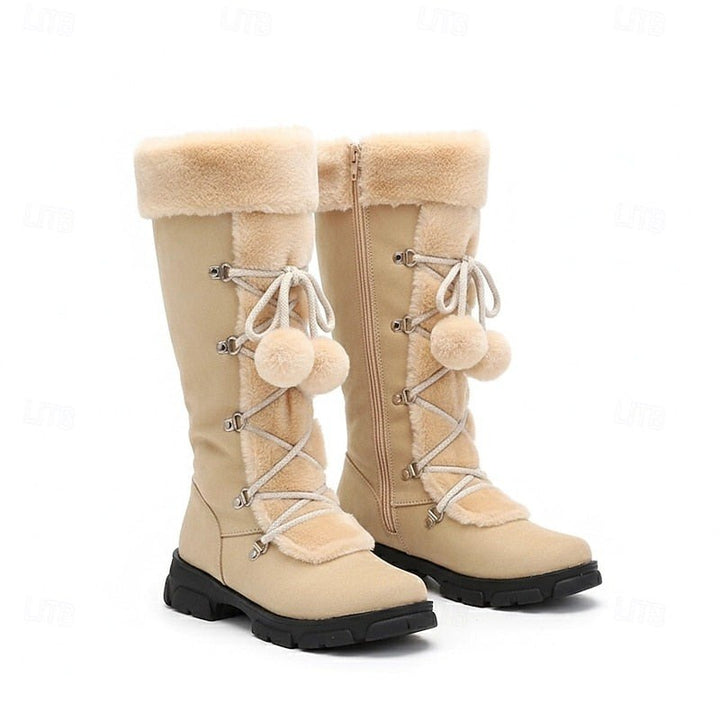 Simone — Warme gefütterte Winterboots für Damen mit Schnürung, Das Modehaus Luzern
