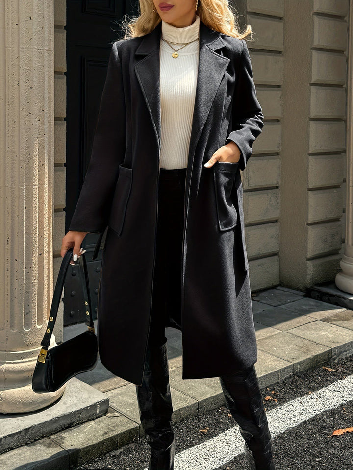 Tamara — Warmer langer taillierter Wintermantel mit Gürtel für Damen, Das Modehaus Luzern