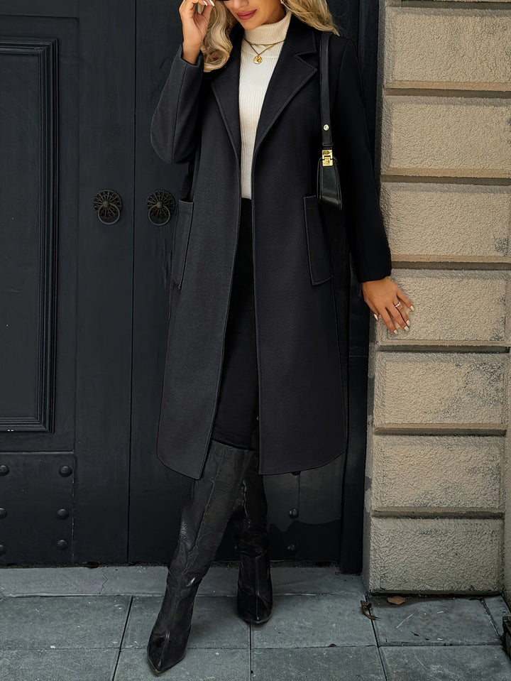 Tamara — Warmer langer taillierter Wintermantel mit Gürtel für Damen, Das Modehaus Luzern