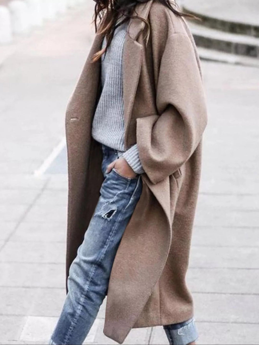 Theresa — Klassischer Oversize Wintermantel aus Wollmischung für Damen, Das Modehaus Luzern