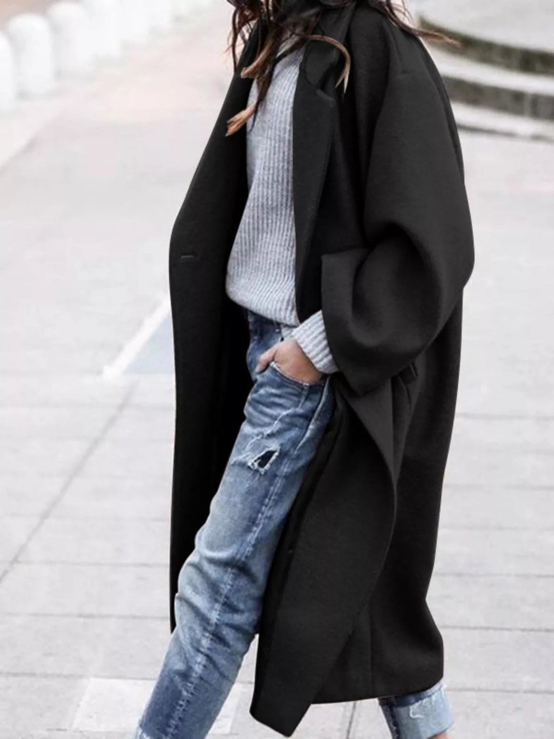 Theresa — Klassischer Oversize Wintermantel aus Wollmischung für Damen, Das Modehaus Luzern