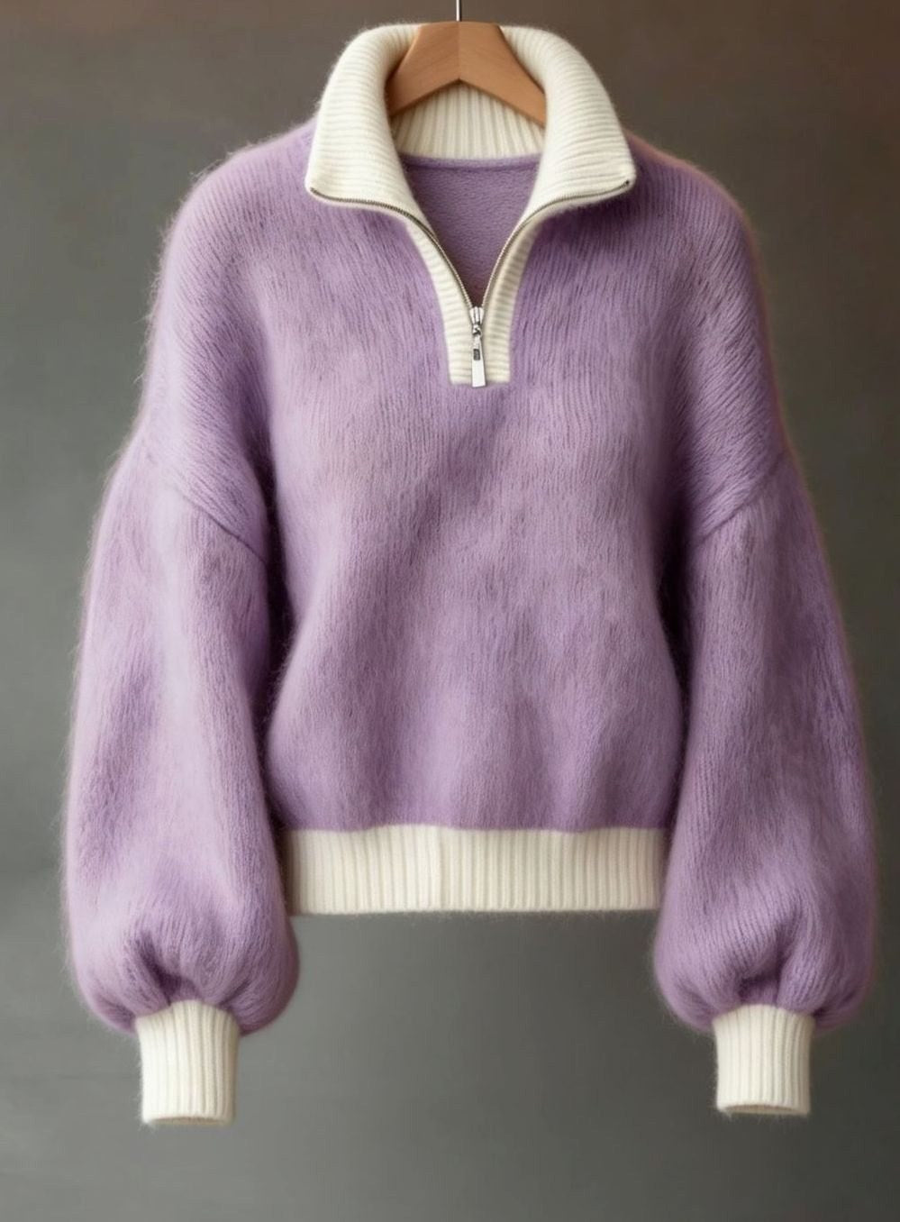 Viola — Weicher Strickpullover für Damen mit Troyer Kragen, Das Modehaus Luzern